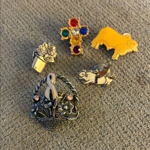 Colorful Vintage Pin Set